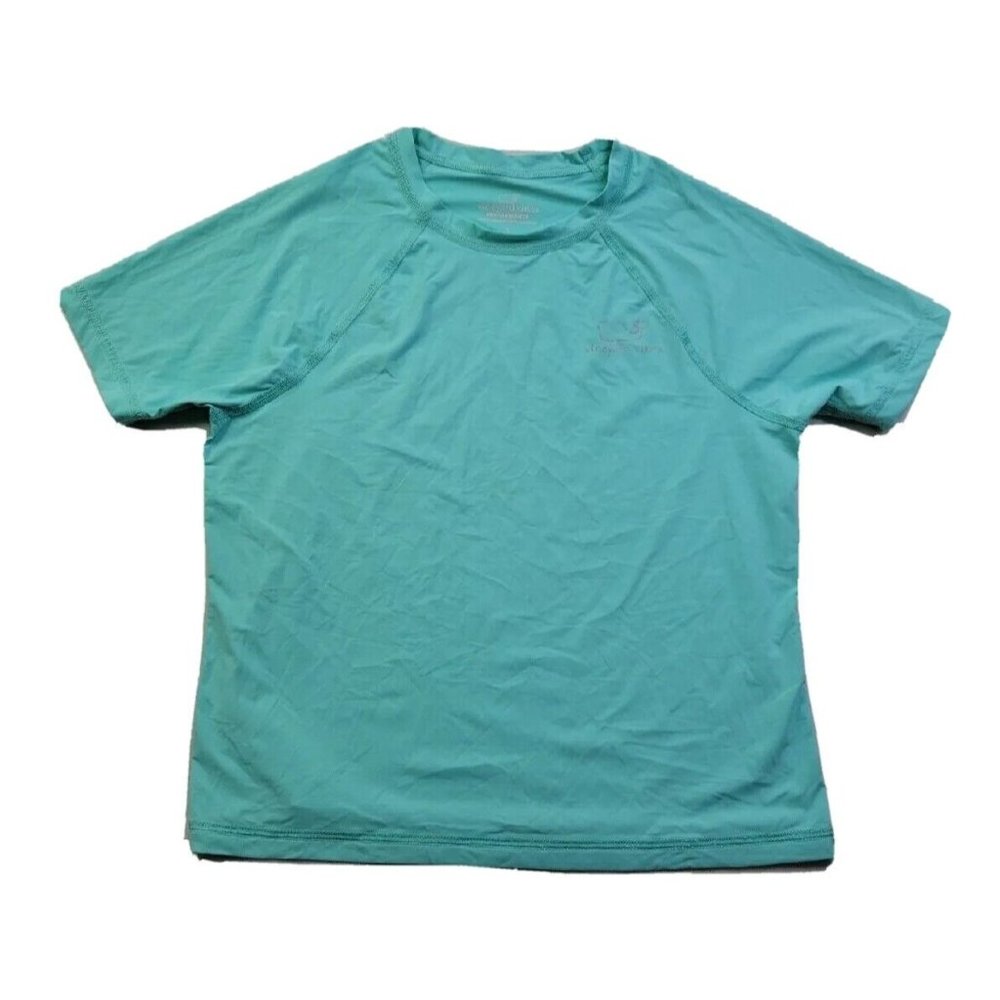 Vineyard Vines PERFORMANCE Youth GIRLS Kids Large Age 14 Sun UPF Swim Shirt Top